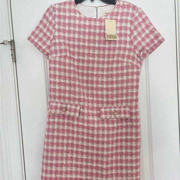 BeBop Dresses & Skirts - BeBop Pink and White Tweed Mini Dress